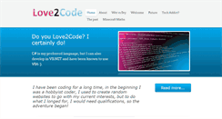 Desktop Screenshot of love2code.co.uk