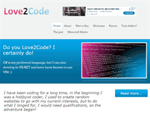 Tablet Screenshot of love2code.co.uk